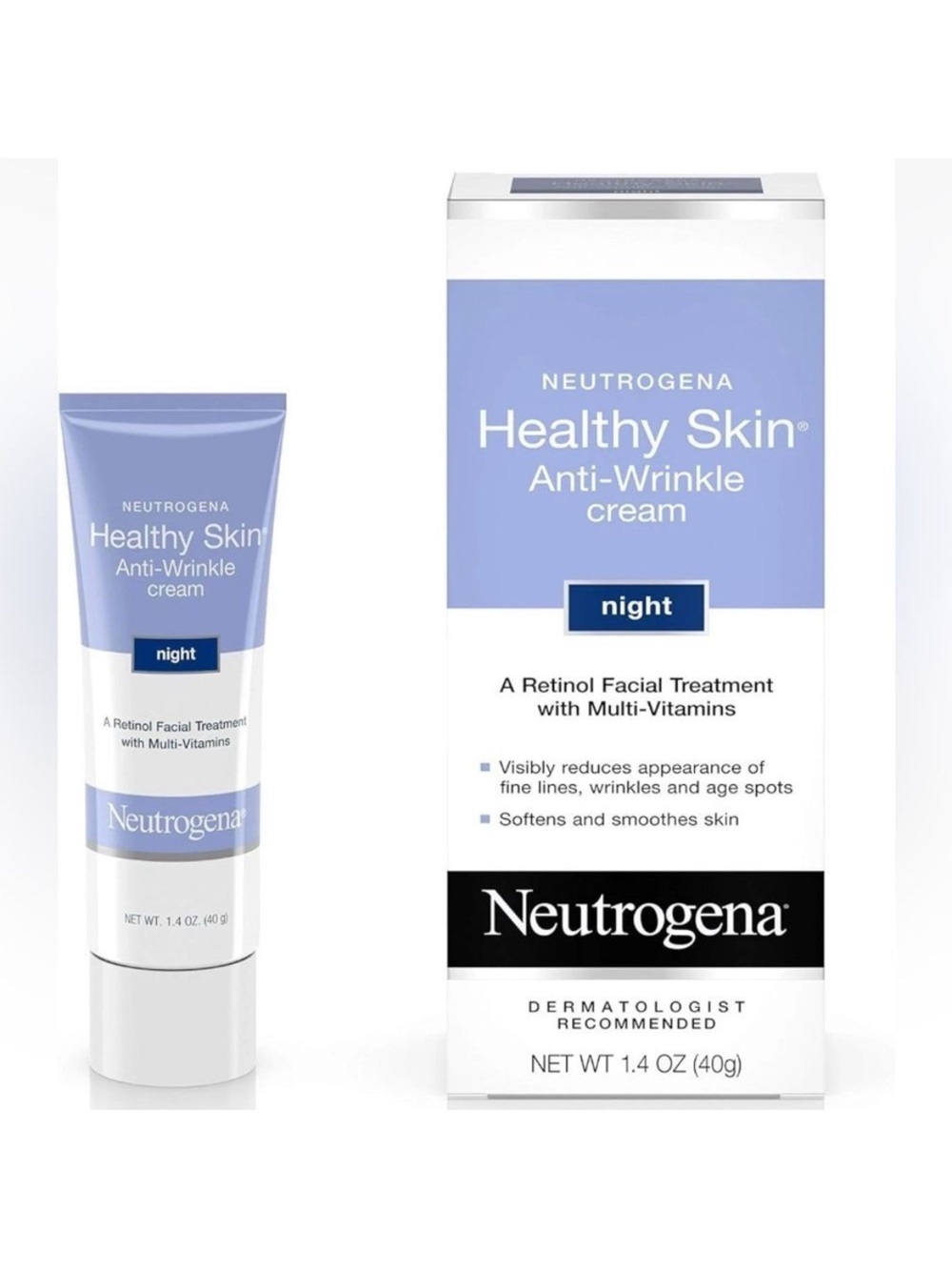 Neutrogena Healthy Skin Anti-Wrinkle Cream Night 1.4 oz NEW